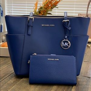 Cobalt Michael Kors Purse & Wallet